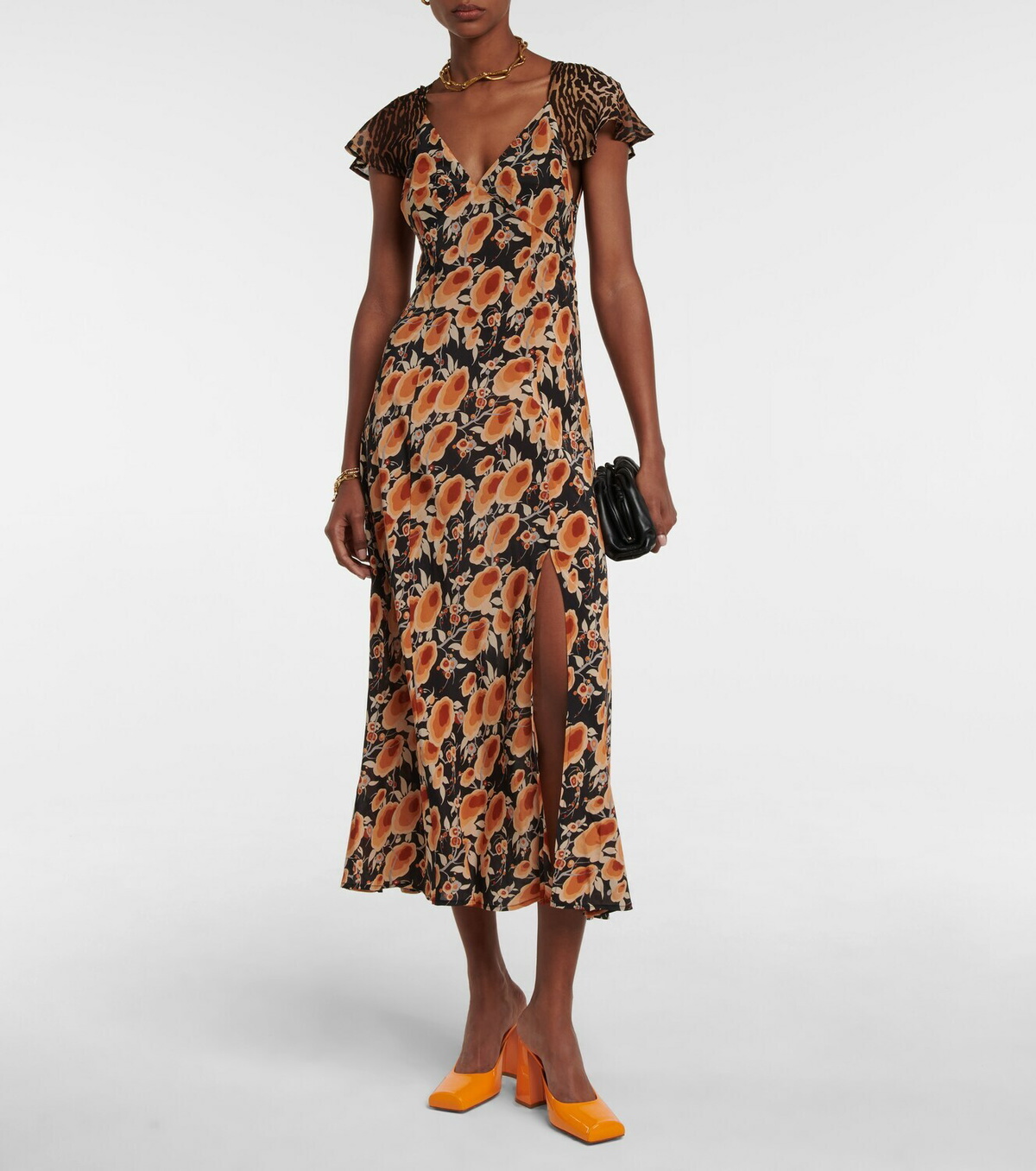 Angelina Floral Chiffon Dress Angelina Floral Chiffon Dress