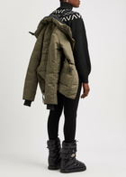 Canada Goose McKenna Belted Performance Satin Jacket Beige