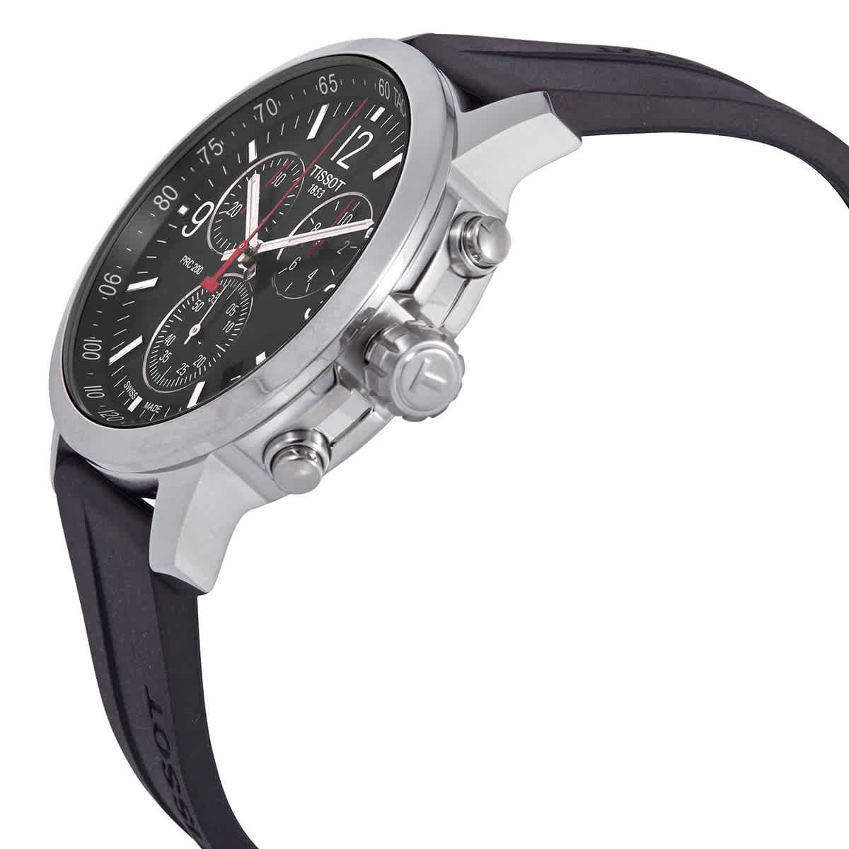 Tissot PRC 200 Chronograph Quartz Black Dial Mens Watch T114