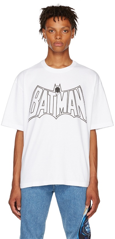 Photo: Lanvin White Batman & Catwoman T-Shirt