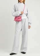 Alexanderwang.t Logo Layered Cotton Sweatpants Light Grey