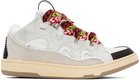 Lanvin White Curb Sneakers