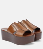 See By Chloe - Hazel leather platform slides