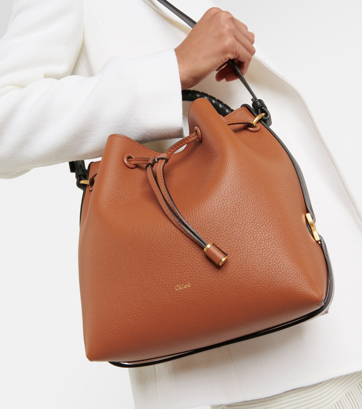 Chloé Marcie Small leather bucket bag Chloe