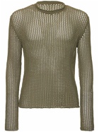 DION LEE - Tricot Cotton Crewneck Sweater
