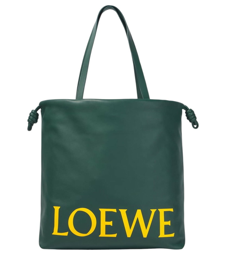 Photo: Loewe Flamenco logo leather tote bag
