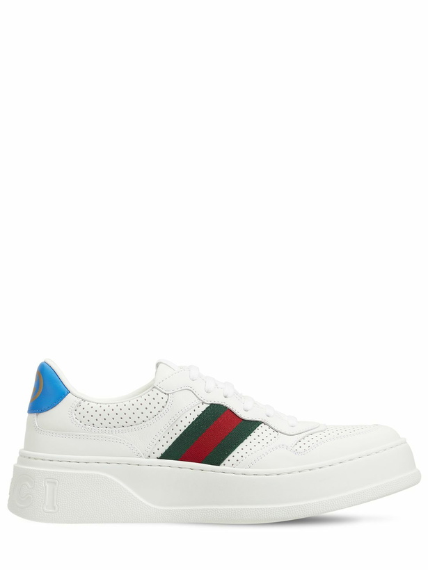 Photo: GUCCI - 50mm Chunky B Leather Sneakers