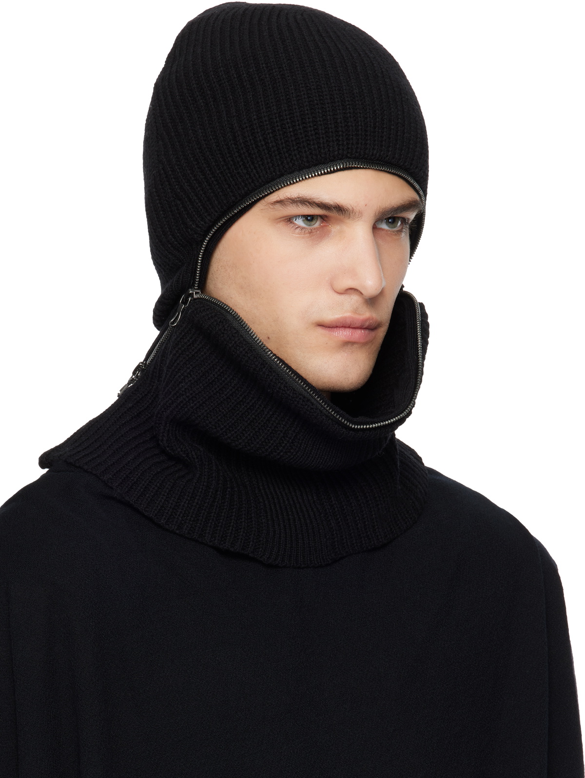 Julius Black Zip Balaclava Julius