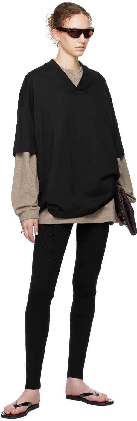 Fear of God ESSENTIALS Black Rib Leggings