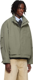 Solid Homme Green Shell Parka Jacket