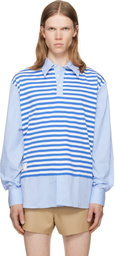 Charles Jeffrey LOVERBOY Blue Merge Shirt