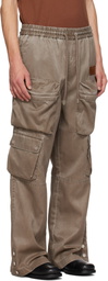 AMIRI Brown Drawstring Nylon Cargo Pants