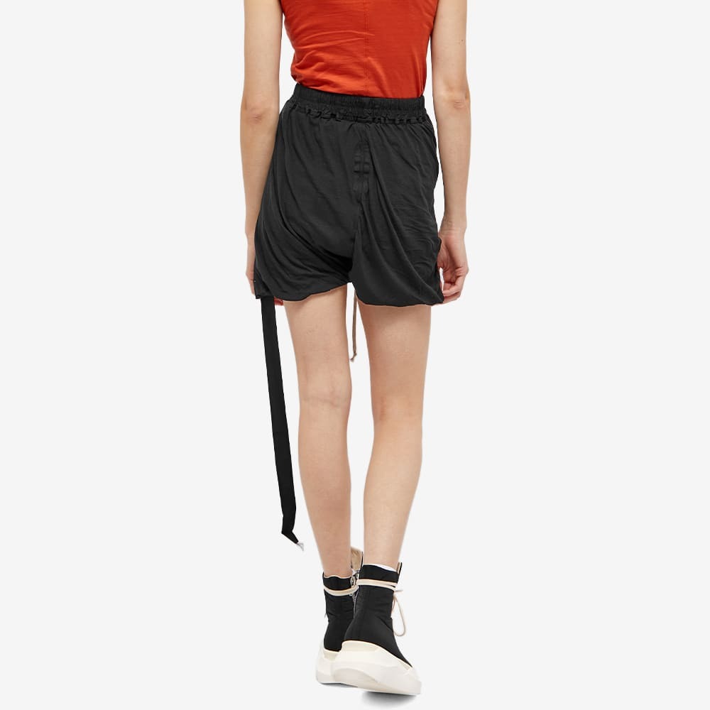 Rick Owens DRKSHDW Women's Phleg Double Boxer Short in Black Rick