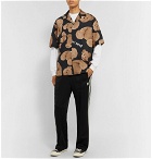 Palm Angels - Camp-Collar Printed Cotton Shirt - Black