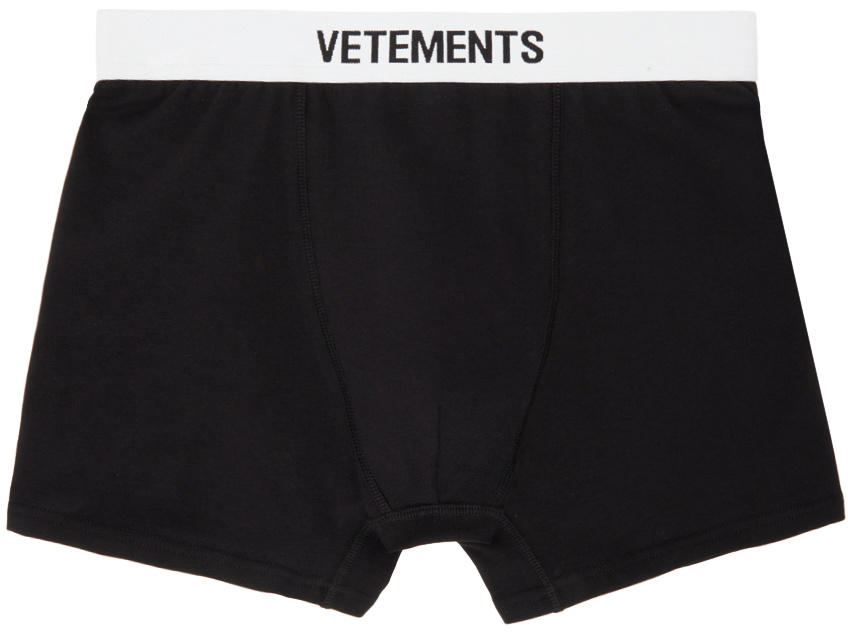 VETEMENTS Black Logo Boxer Briefs Vetements