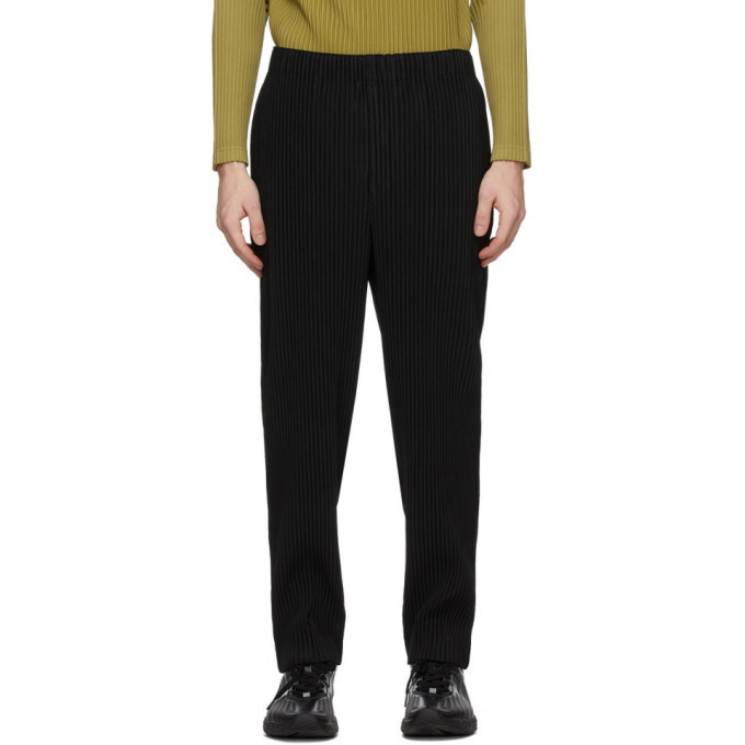 Photo: Homme Plisse Issey Miyake Black Pleats Bottoms 2 Trousers