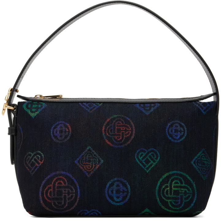 Photo: Casablanca Navy Heatmap Logo Bag