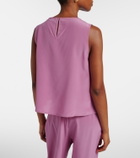 Asceno Sofia silk crêpe tank top