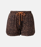 The Upside Ludlow Lucky leopard-print running shorts