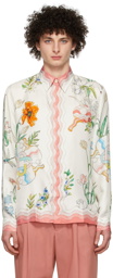 Casablanca White Silk Shirt