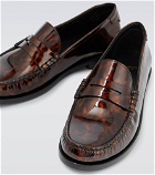 Saint Laurent - Le Loafer patent leather penny loafers