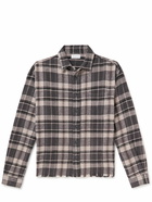 John Elliott - Hemi Checked Cotton-Flannel Shirt - Brown