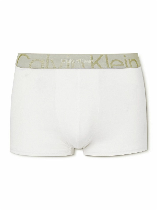 Photo: Calvin Klein Underwear - Icon Stretch-Cotton Boxer Briefs - White