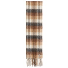 Moncler Men's Tartan Scarf in Brown 