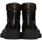 Bottega Veneta Brown Haddock Lace-Up Ankle Boots