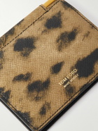 TOM FORD - Leopard-Print Full-Grain Leather Bifold Cardholder with Money Clip