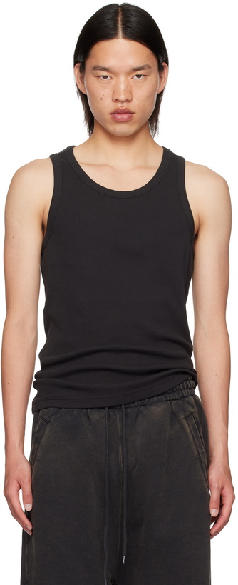 Photo: Entire Studios Black Rib Tank Top