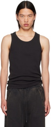 Entire Studios Black Rib Tank Top