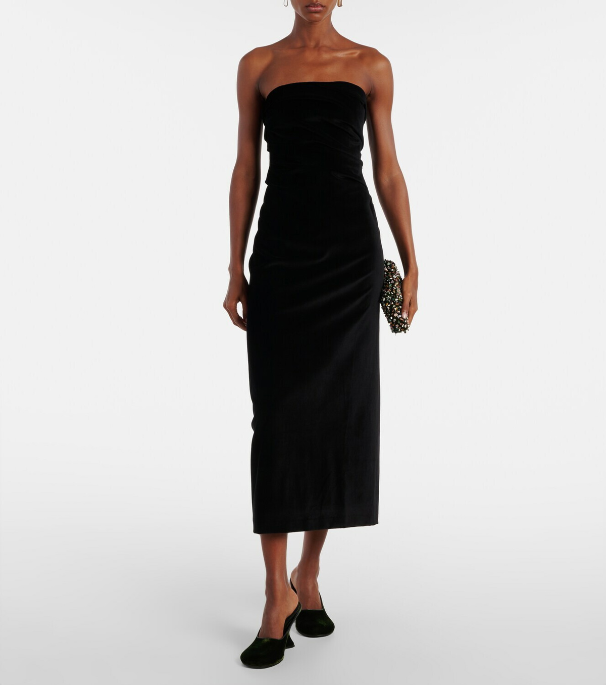 Tove Sabella velvet midi dress