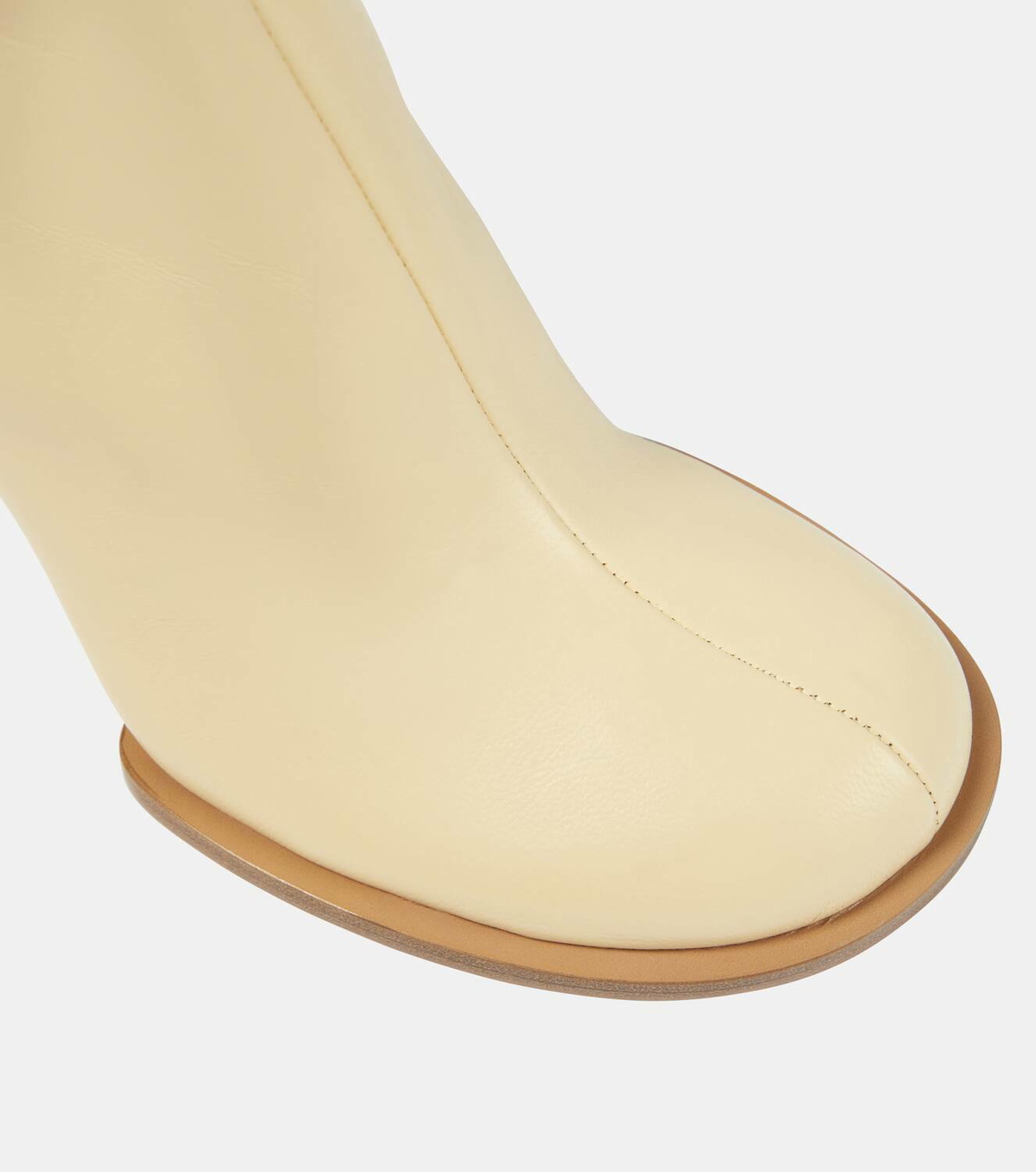 Jacquemus Les Bottines Rond Carré leather ankle boots