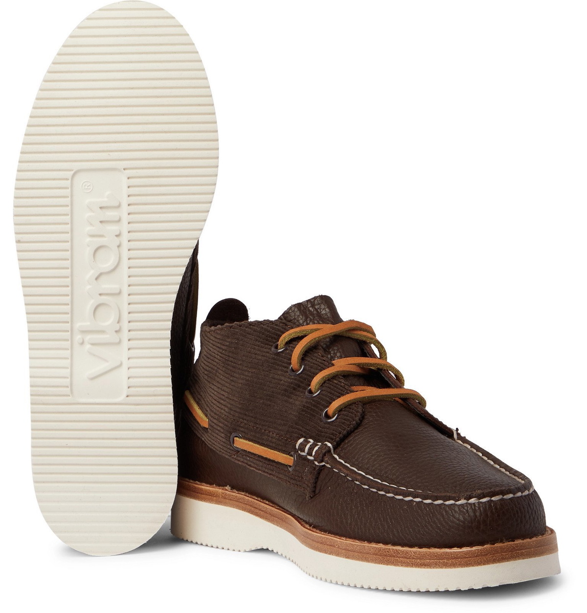 Sperry - Cloud Authentic Original Corduroy-Trimmed Leather  display picture 1