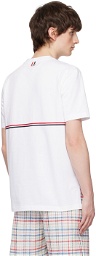 Thom Browne White Stripe T-Shirt
