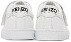 Kenzo Kids White Velcro Sneakers