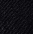 SAINT LAURENT - Slim-Fit Ribbed Wool-Blend Sweater - Black