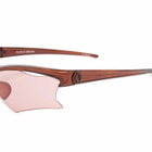 Le Specs x No Problemo Pluto Sunglasses in Tobacco/Pink Tint 