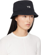 Y-3 Black Logo Bucket Hat