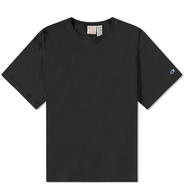 Photo: Champion Reverse Weave Men's Acid Washed T-Shirt in Black