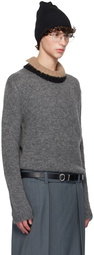 Jil Sander Gray Crewneck Sweater