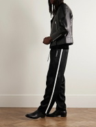 SAINT LAURENT - Straight-Leg Satin-Jersey Sweatpants - Black
