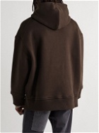 Givenchy - Oversized Cotton-Jersey Hoodie - Brown