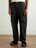 A Kind Of Guise - Tarun Tapered Cotton-Canvas Cargo Trousers - Black