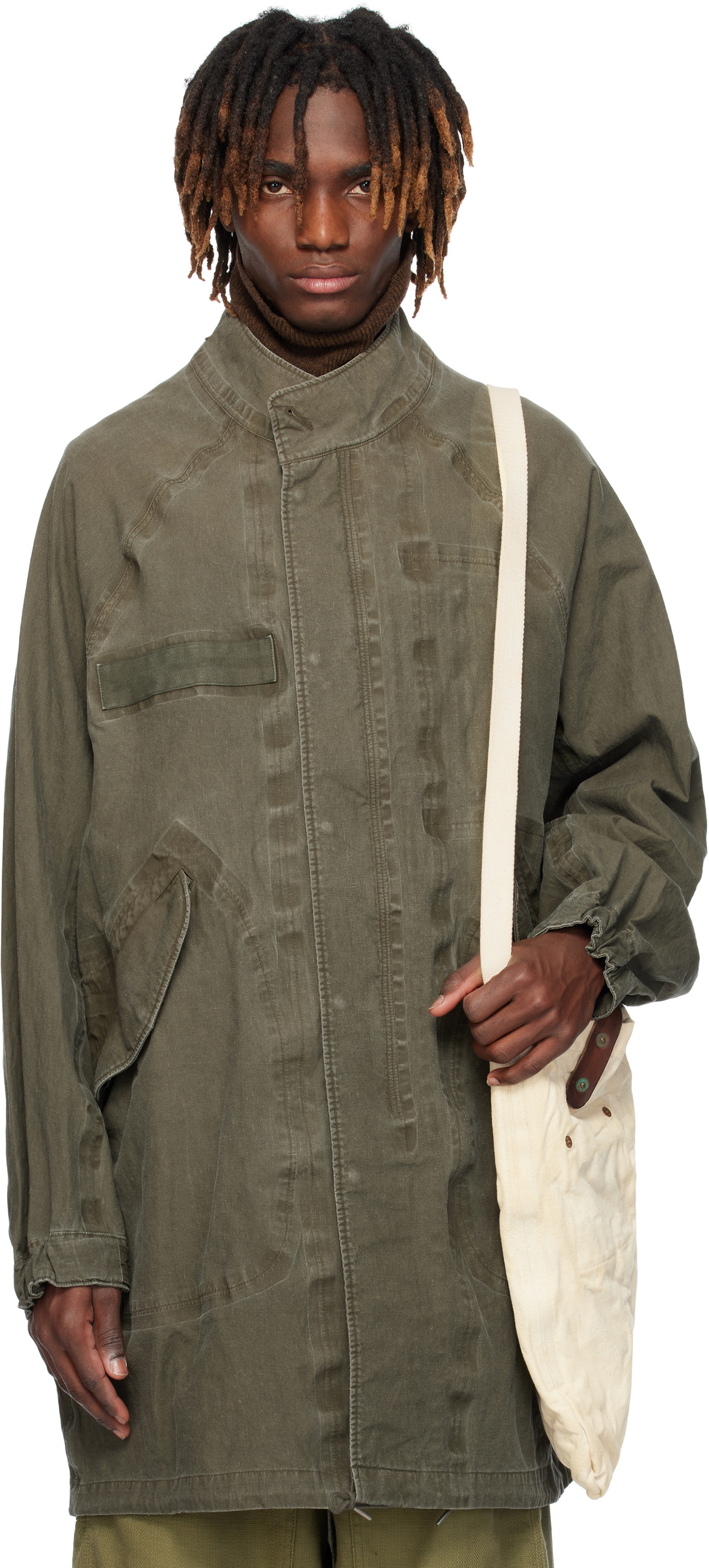 Visvim Furlong shearling-trimmed peacoat Visvim