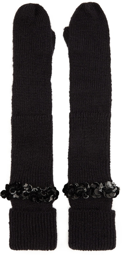 Photo: Shushu/Tong Black Knit Gloves