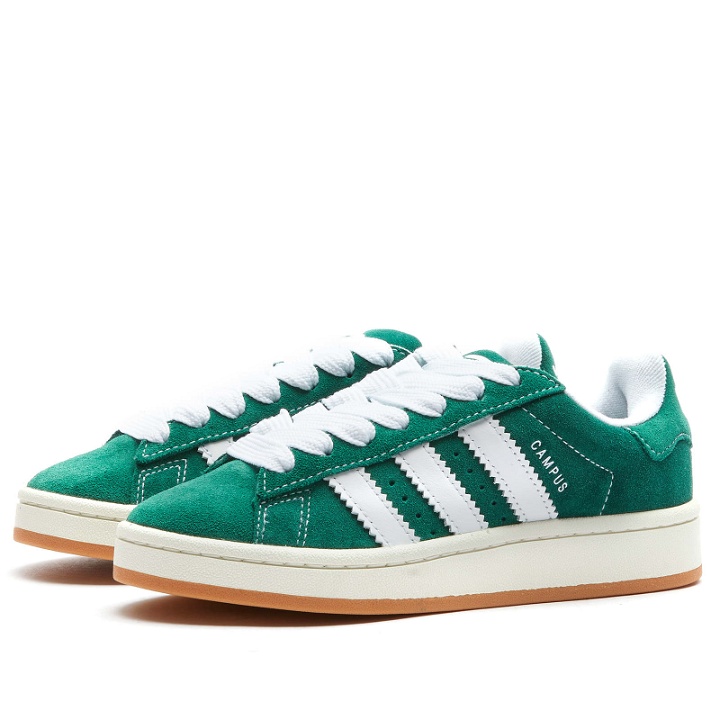 Photo: Adidas Campus 00S Sneakers in Dark Green/Off White