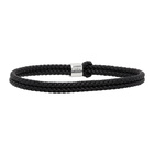 Bottega Veneta Black Braided Bracelet