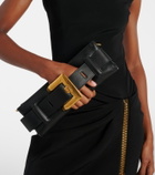 Balmain Anthem leather clutch